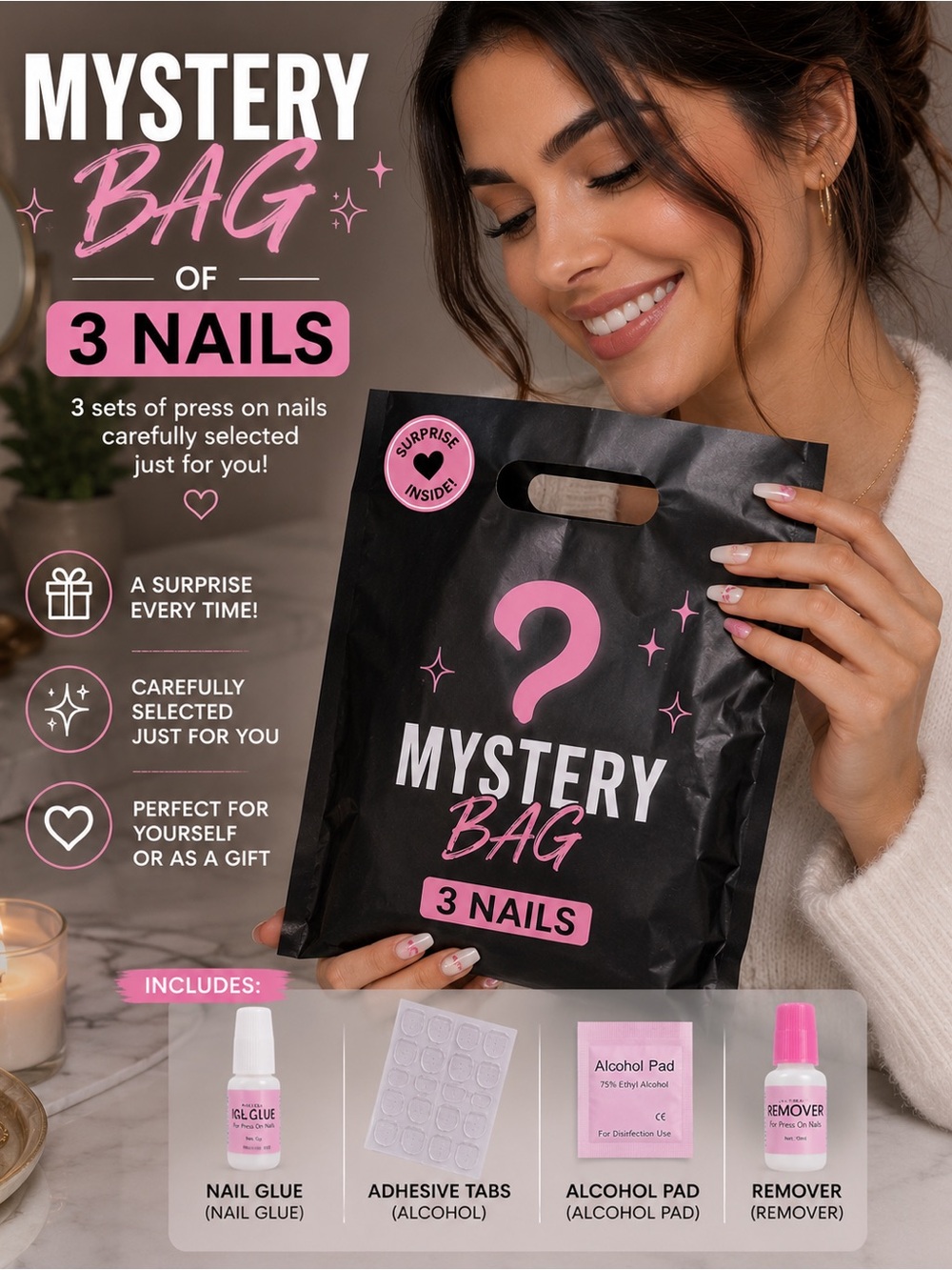 Mystery Bag of 3 Nails ✨💅